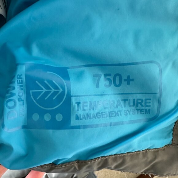 Mammut Biren 5 Down Jacket Mens Large Grey Light Blue Accent - Picture 4 of 5